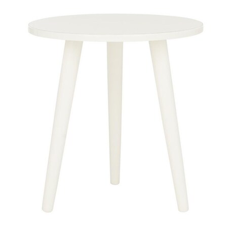 Safavieh 16.25 x 15.75 x 15.75 in. Orion Round Accent Table, Antique & White ACC5700A